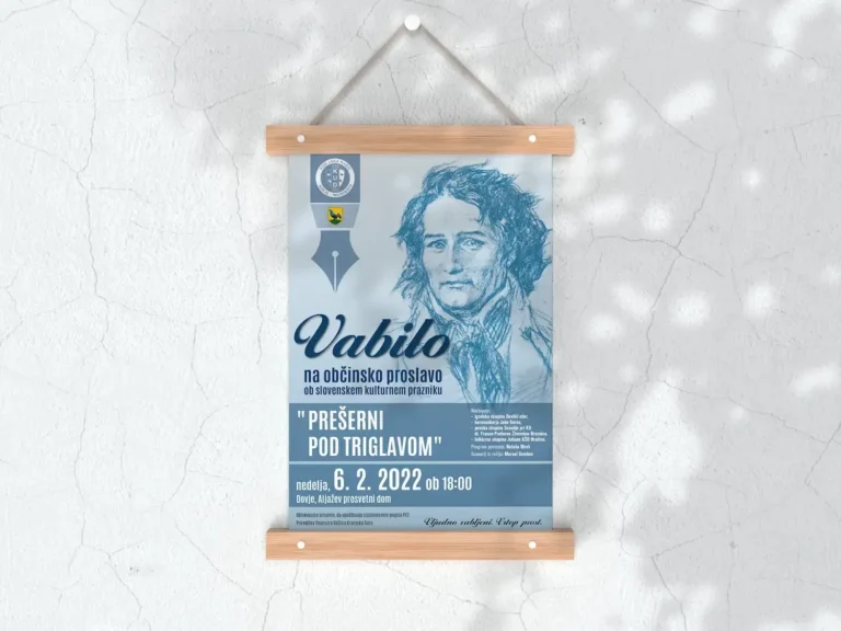 Primer oblikovanja in tiska plakata za proslavo